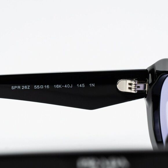 NEW Prada PR26ZS 16K40J Black Violet Oval Women Sunglasses PR 26ZS main image 5